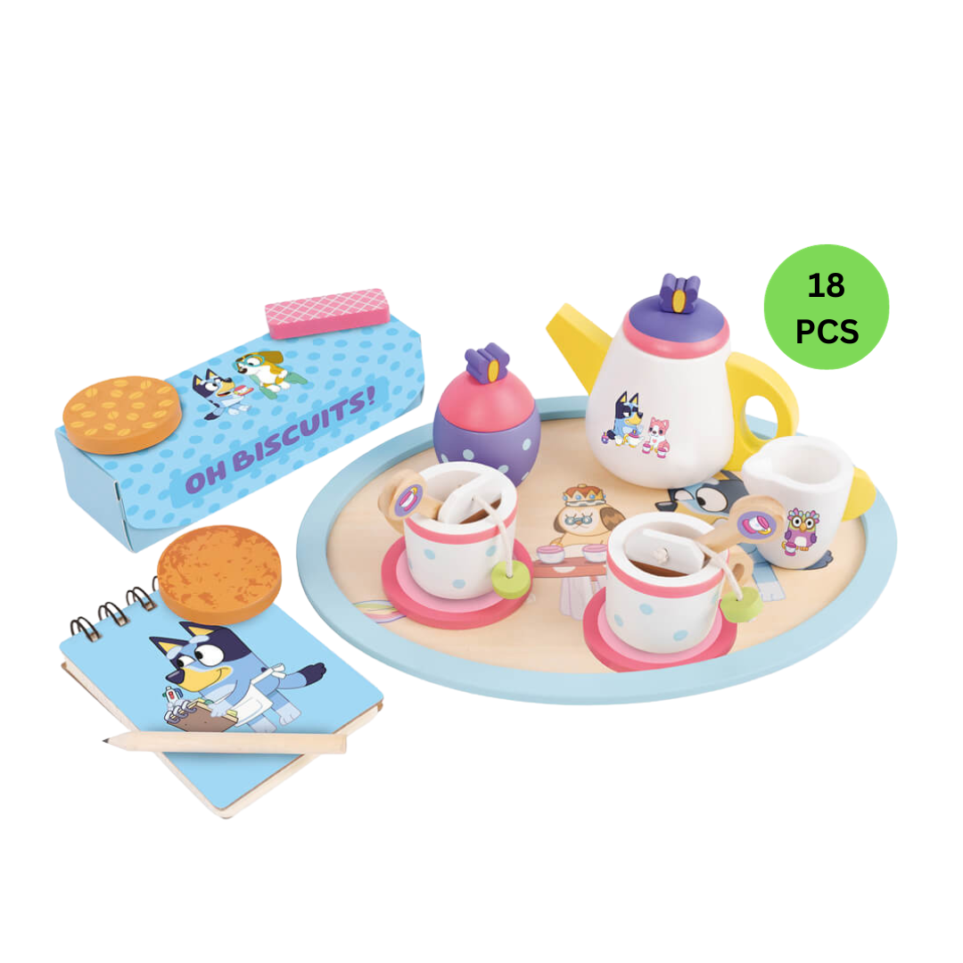 Bluey Wooden Tea Party Set