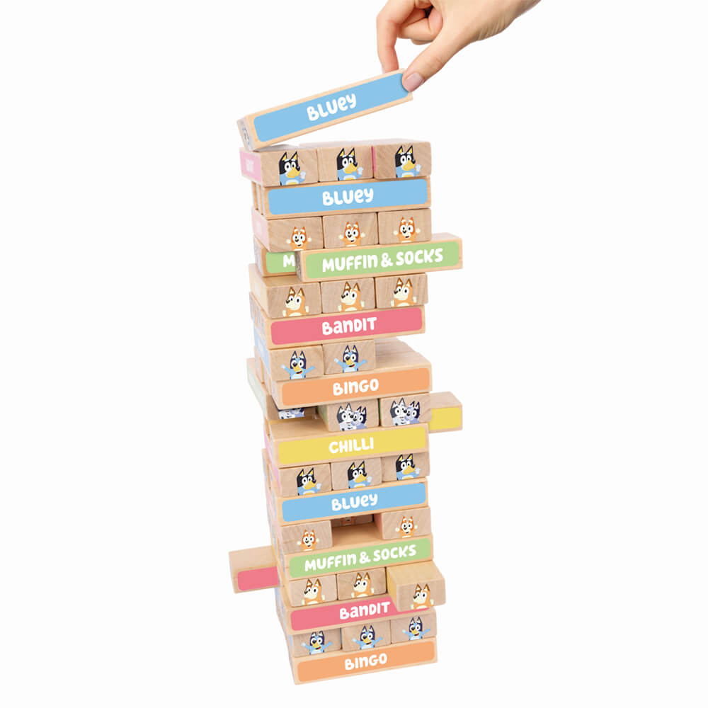 Bluey Wooden Tumbling Tower