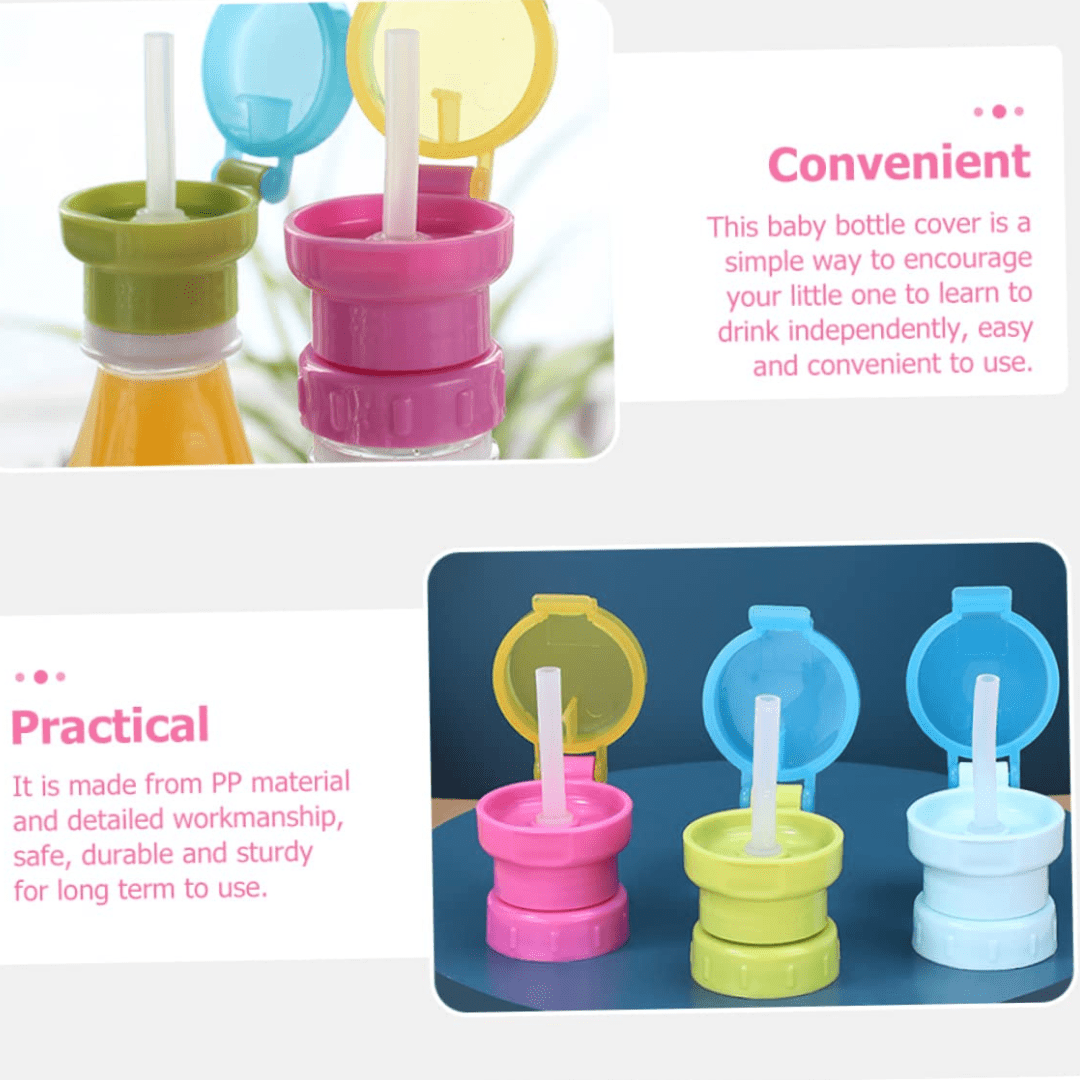 Bottle Cap Spout Adaptor With Silicone Straw - The Chaos Emporium