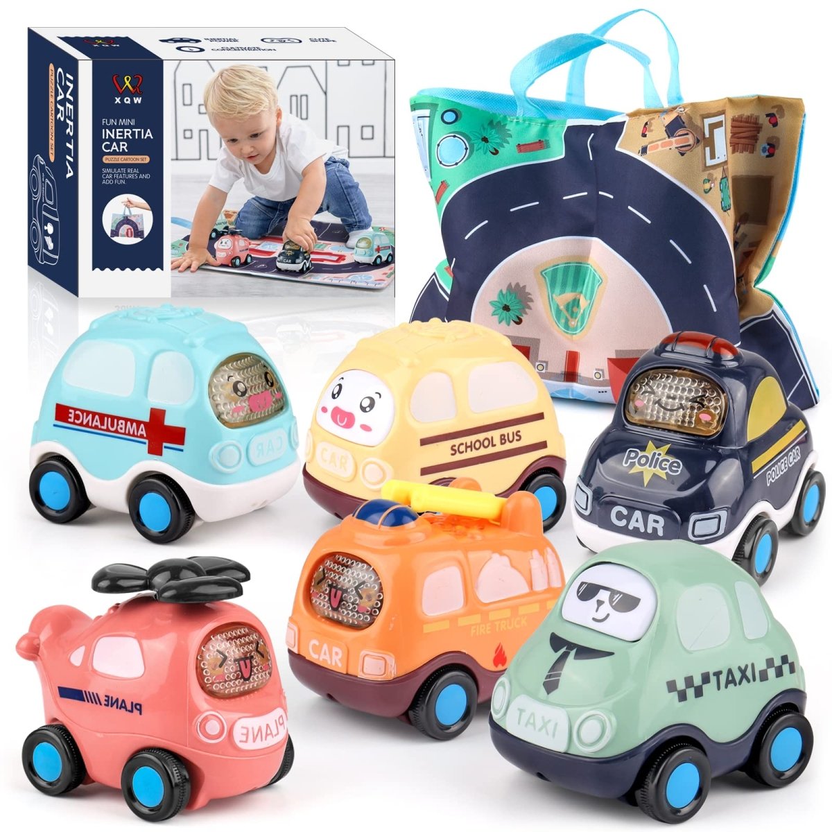Car Inertia Set with Road Map Bag - The Chaos Emporium