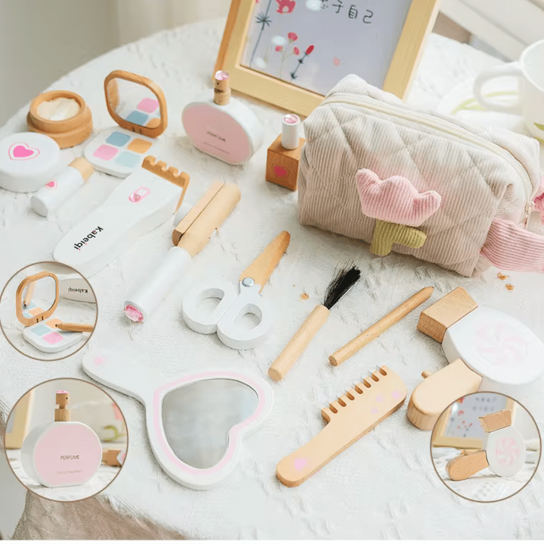 Children's Wooden Makeup Set - Mon Cheri Addition - The Chaos Emporium