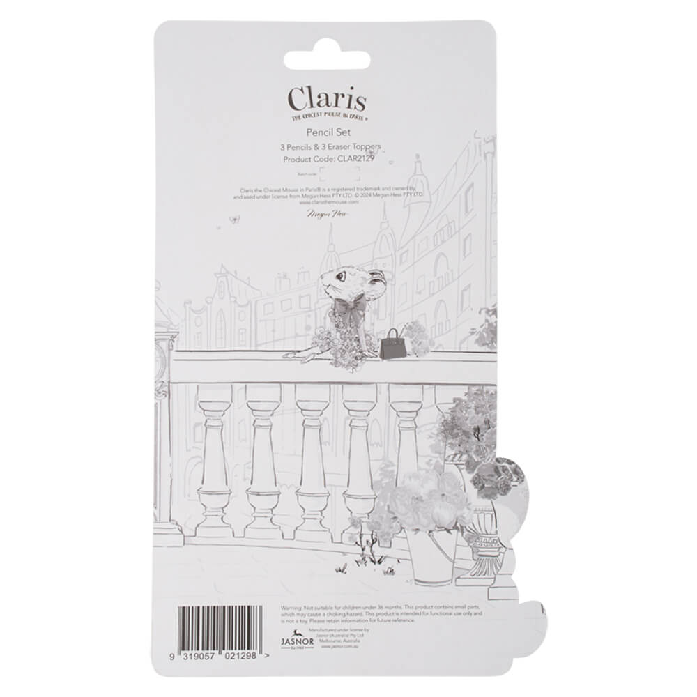 Claris Pencil Set with Eraser Toppers - The Chaos Emporium