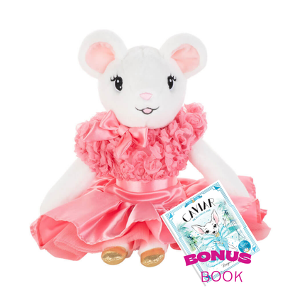 Claris Plush Belle Fleur Rose - Large