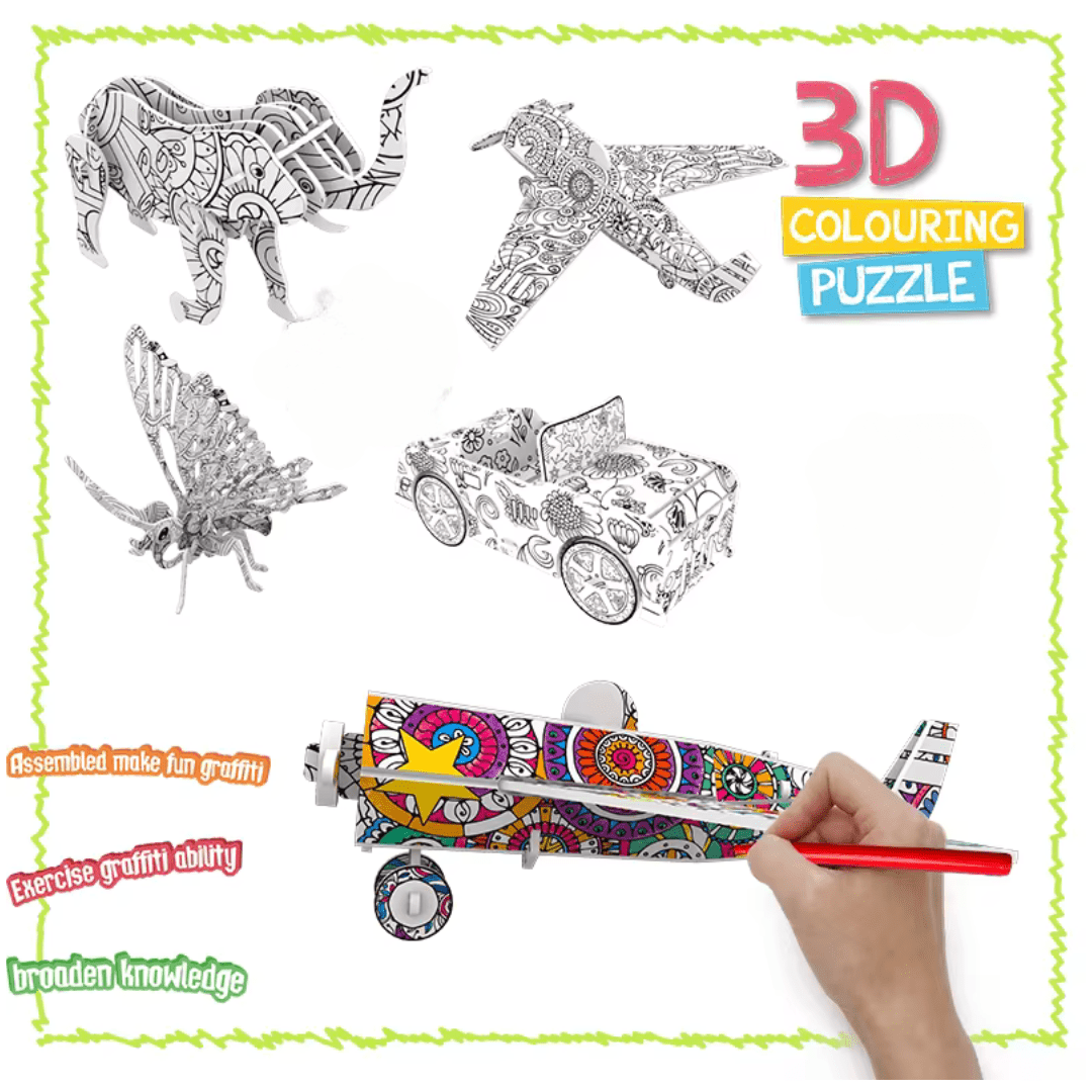 Coloring 3D Puzzles - The Chaos Emporium