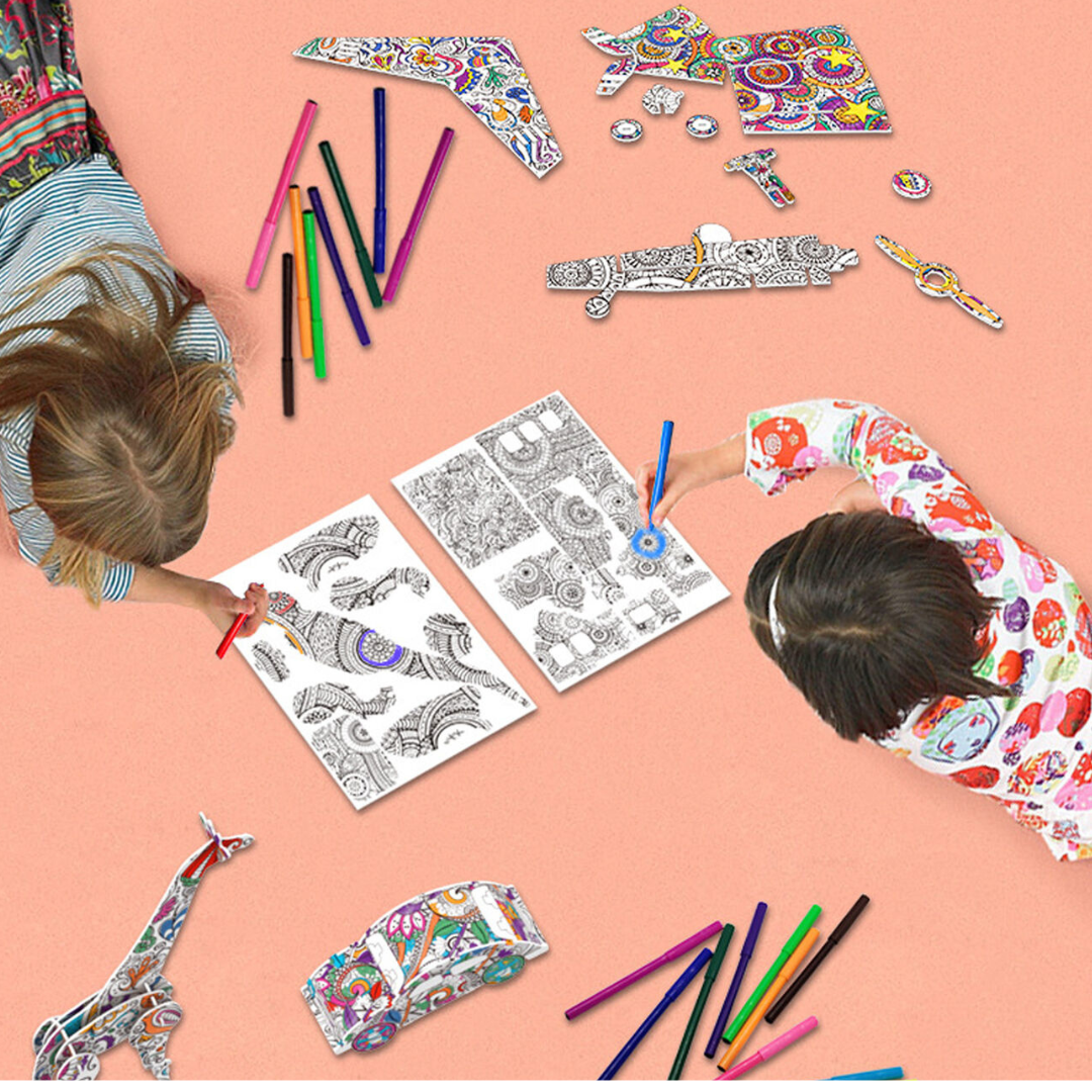 Coloring 3D Puzzles - The Chaos Emporium