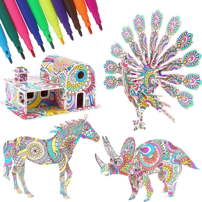 Coloring 3D Puzzles - The Chaos Emporium
