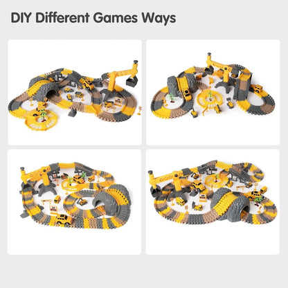 Construction Vehicles Race Track - The Chaos Emporium