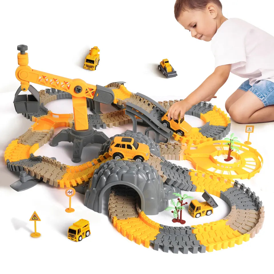 Construction Vehicles Race Track