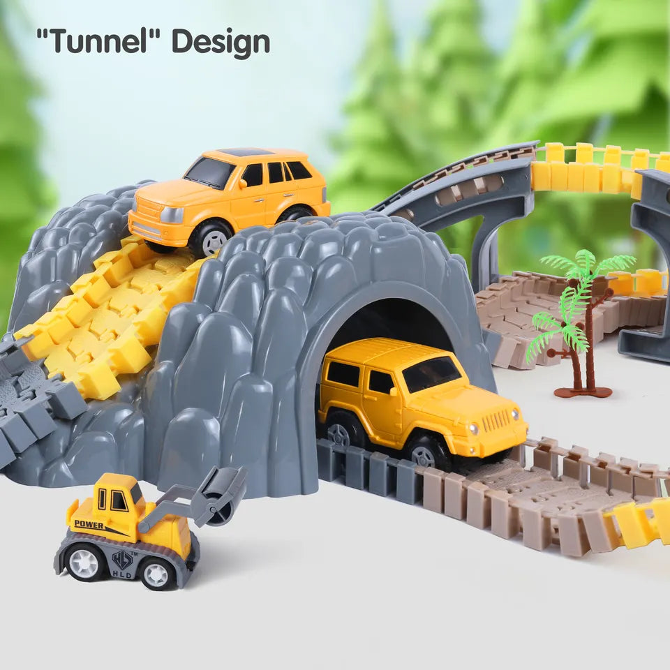 Construction Vehicles Race Track