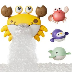 Crab Bubble Machine Bath Set