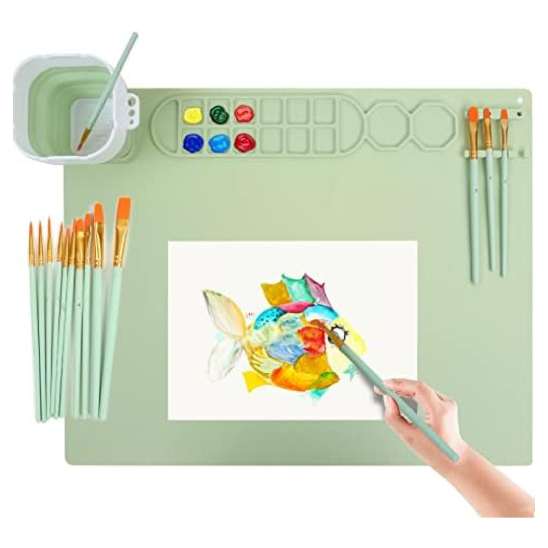 Silicone Craft Mat with Brushes