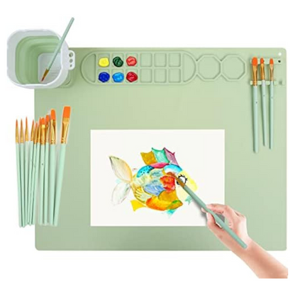 Silicone Craft Mat with Brushes