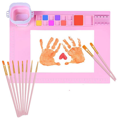 Silicone Craft Mat with Brushes