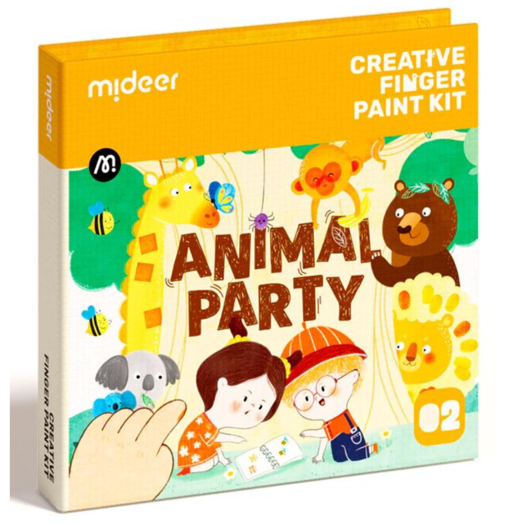 Creative Finger Paint Book - Animal Party - The Chaos Emporium