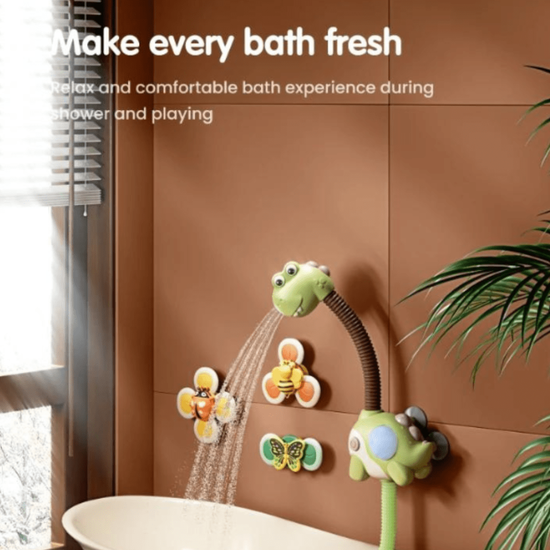 Dinosaur Sprinkler Shower Head Bath Toy - The Chaos Emporium