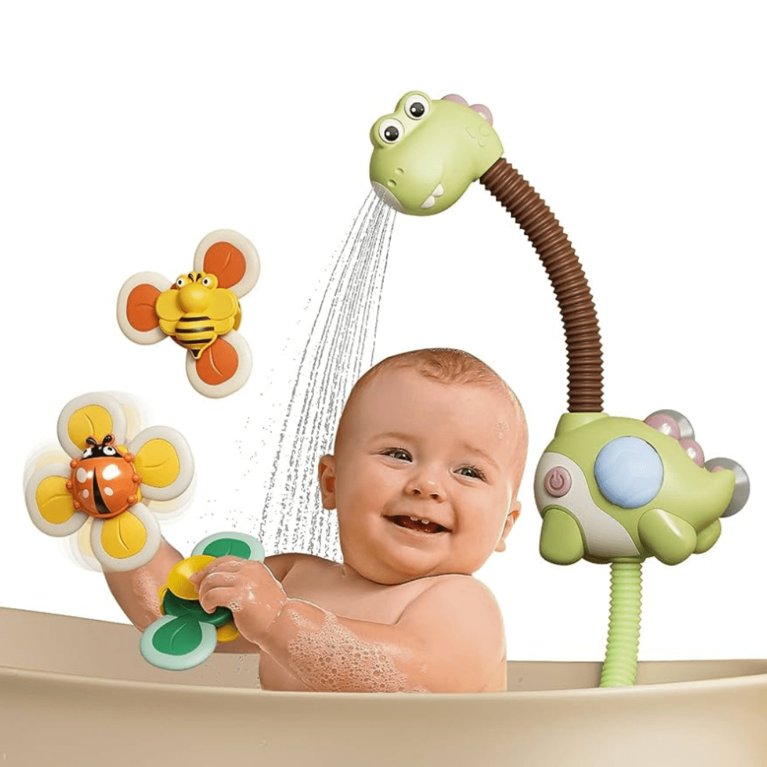 Dinosaur Sprinkler Shower Head Bath Toy - The Chaos Emporium