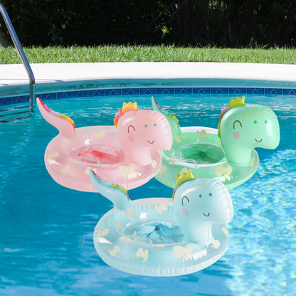 Inflatable Dinosaur Glitter Pool Float (with seat)