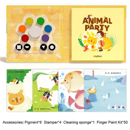 Creative Finger Paint Book - Animal Party