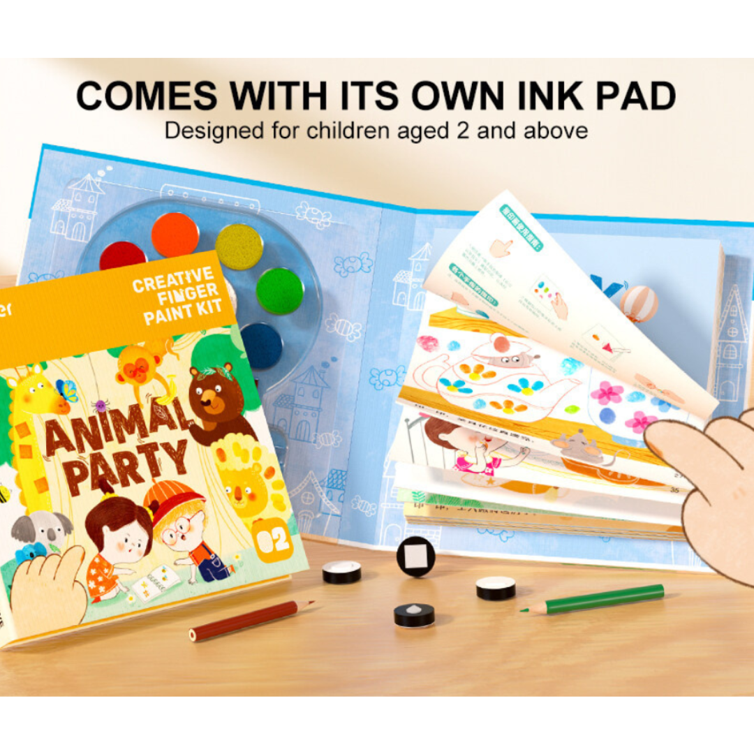 Creative Finger Paint Book - Animal Party