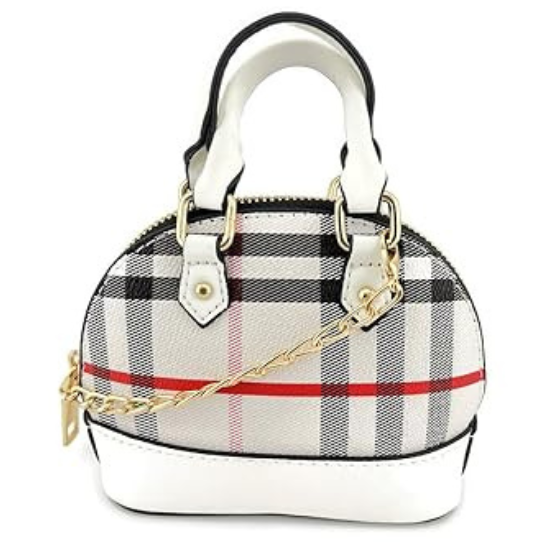 Children's Designer Plaid Handbag "Joli Petit" Collection