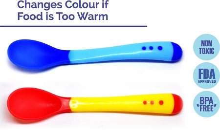 Infant Heat Sensitive Color - Change Spoon & Fork Set - The Chaos Emporium