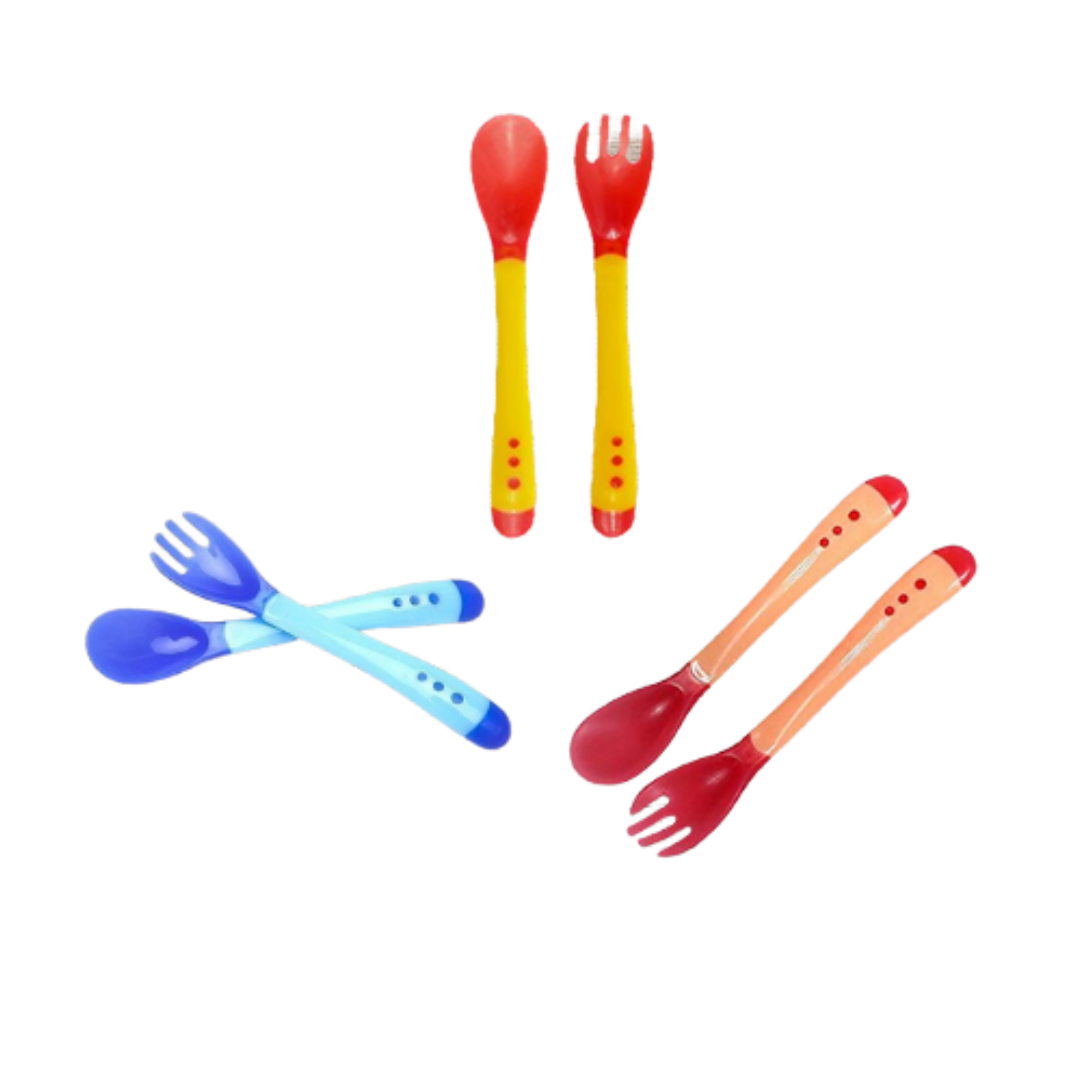 Infant Heat Sensitive Color - Change Spoon & Fork Set - The Chaos Emporium
