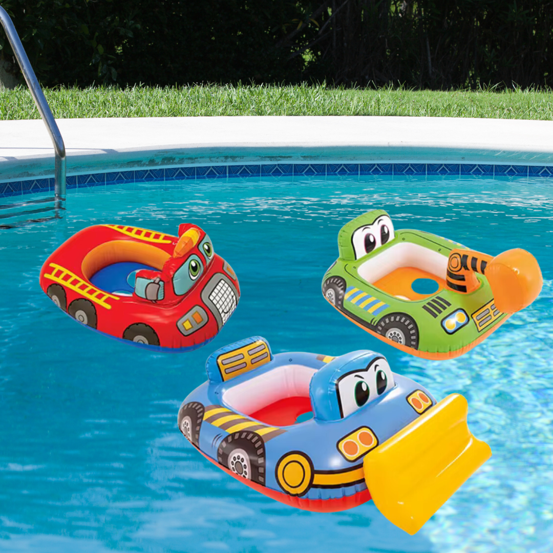 Inflatable Construction Pool Float (with seat) - The Chaos Emporium