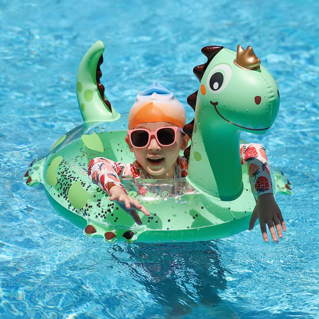 Inflatable Dinosaur Pool Float (with seat) - The Chaos Emporium