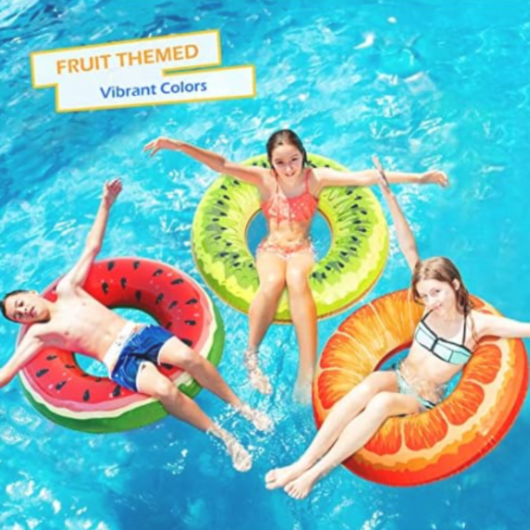 Inflatable Large Fruit Swim Rings - The Chaos Emporium