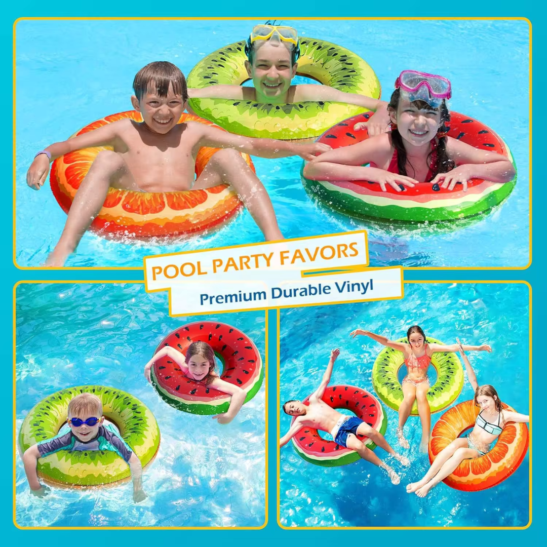 Inflatable Large Fruit Swim Rings - The Chaos Emporium