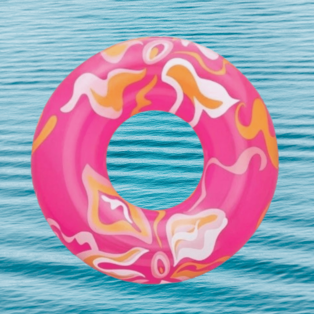 Inflatable Retro Swim Ring - The Chaos Emporium
