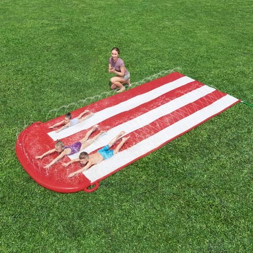 Inflatable Triple Lane Slip 'n' Slide - The Chaos Emporium