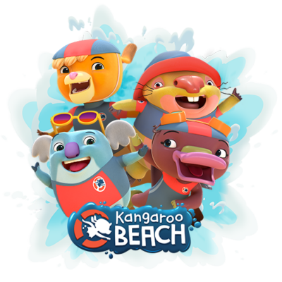 Kangaroo Beach Action Figures