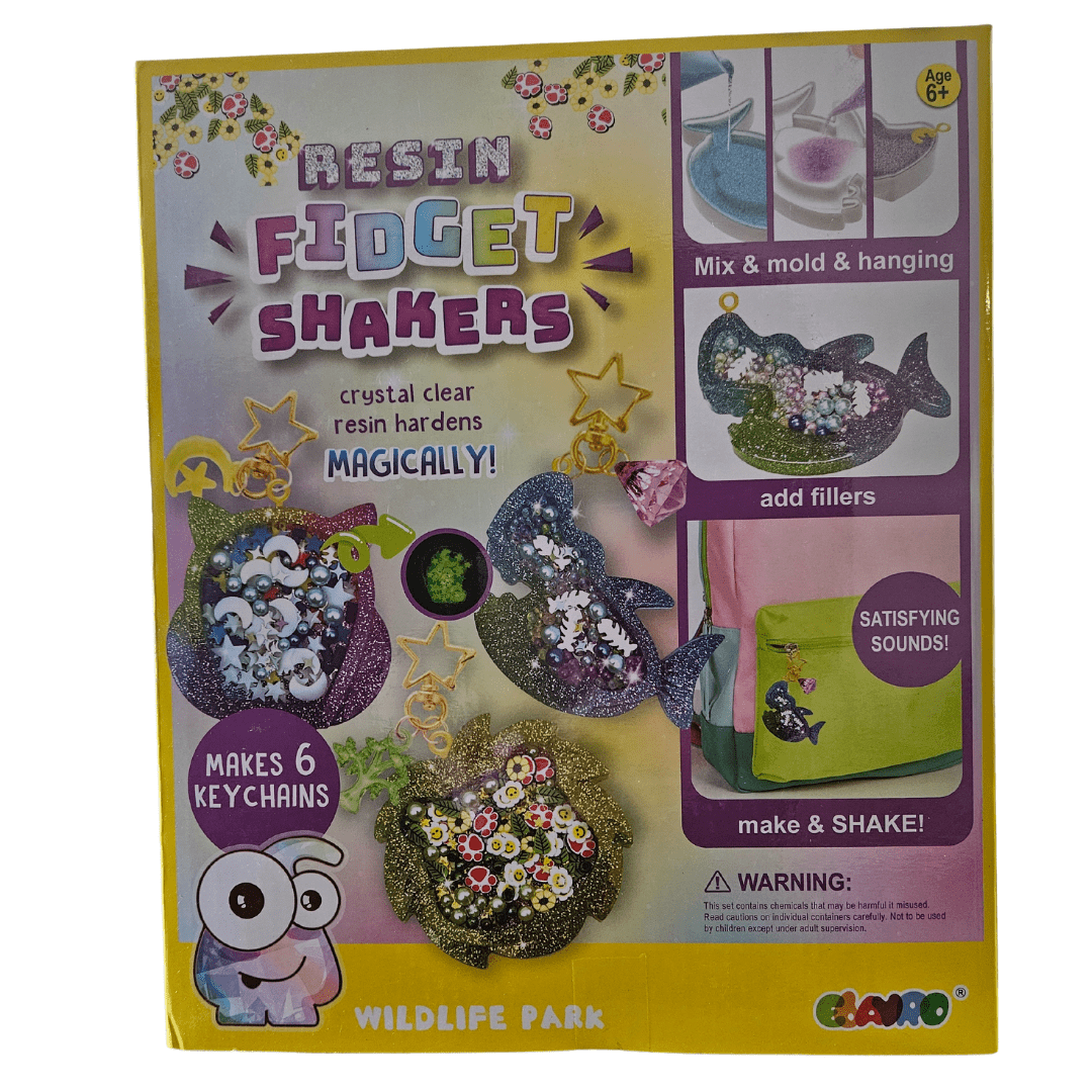 Resin Fidget Shaker Keychains - The Chaos Emporium