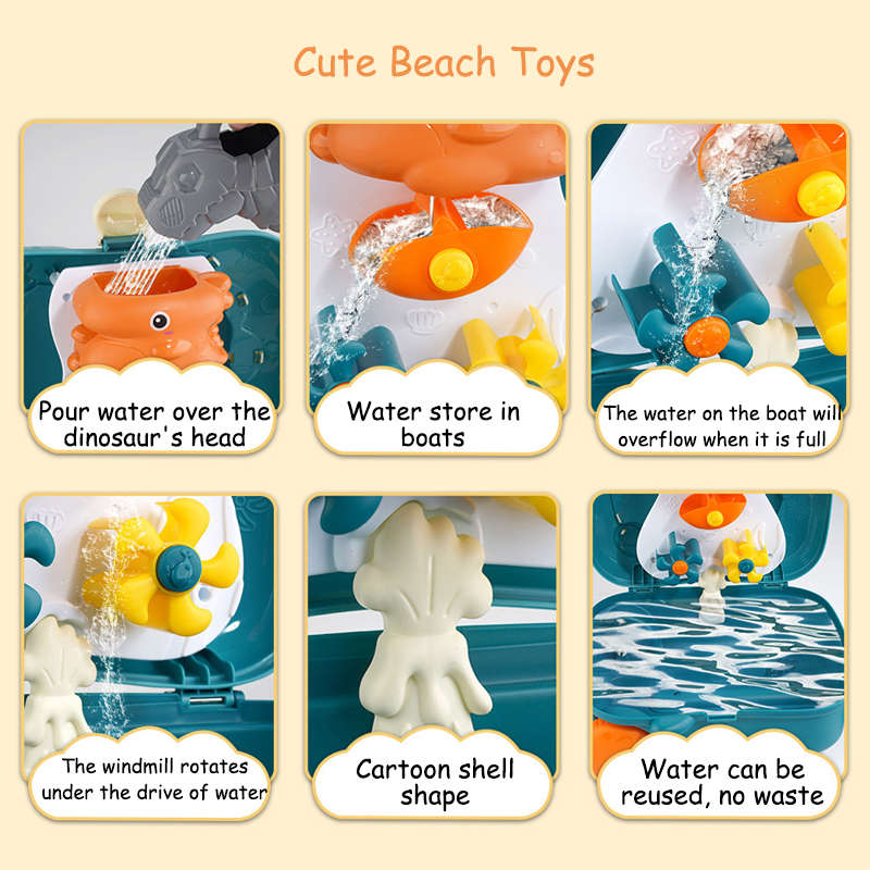 Sand & Waterplay Beach Suitcase - Dinosaur - The Chaos Emporium