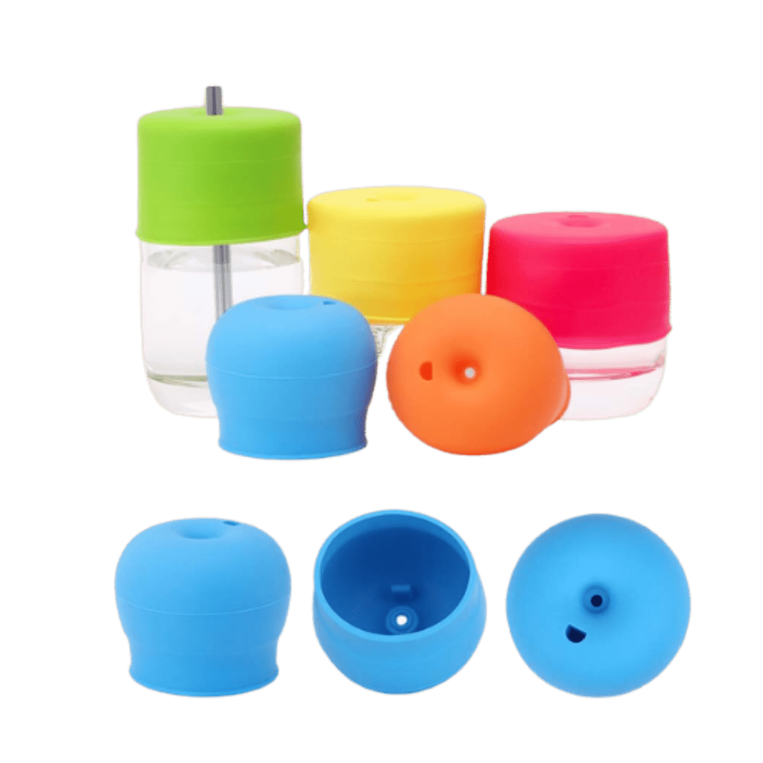 Silicone Sippy Cup Lid with Straw - The Chaos Emporium
