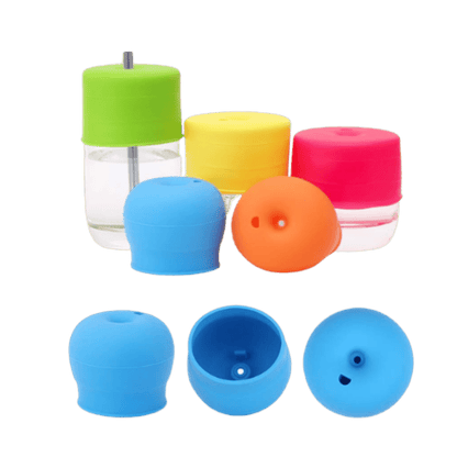 Silicone Sippy Cup Lid with Straw - The Chaos Emporium