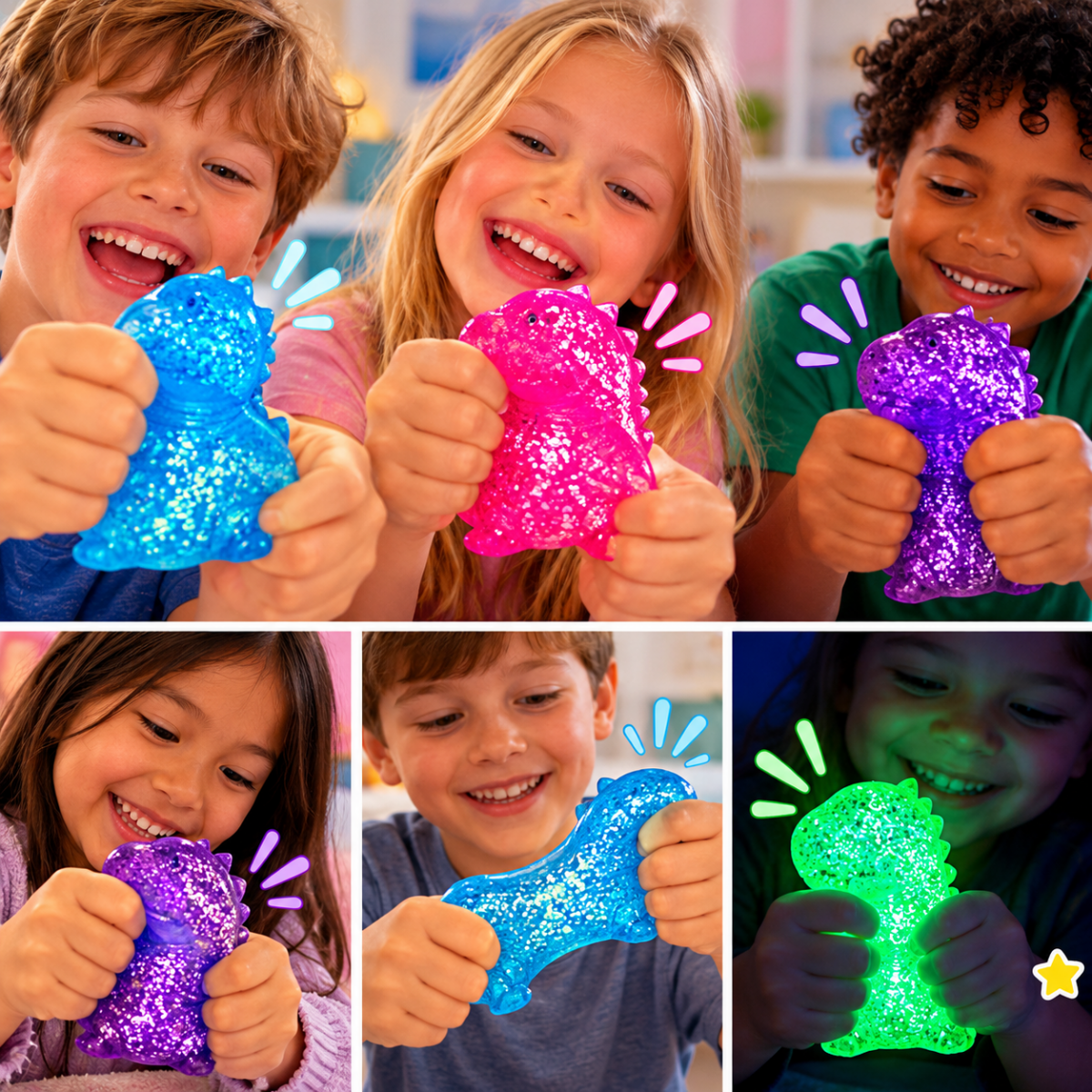 Smoosho's Super Squeeze Maltose Glow-in-the-dark Dino - The Chaos Emporium