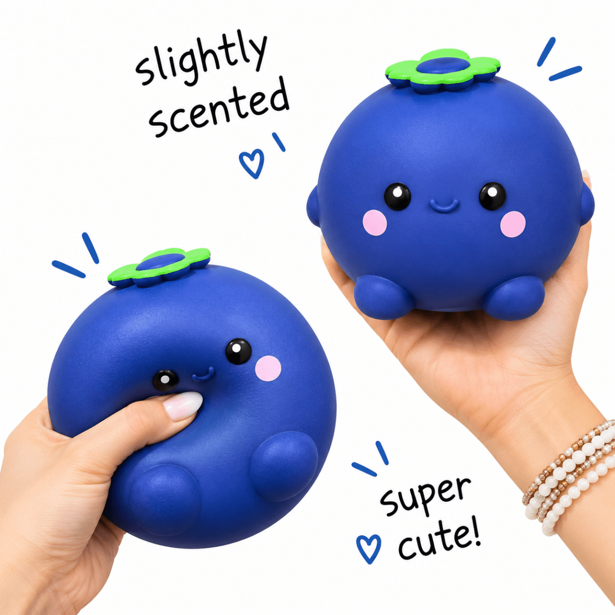 Squishy Jumbo Scented Sensory Slow Rising Blueberry - The Chaos Emporium