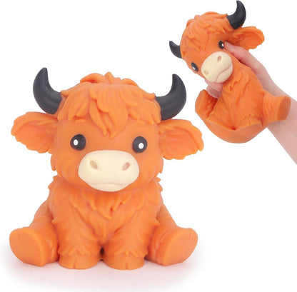 Squishy Jumbo Sensory Slow Rising Highland Cow - The Chaos Emporium