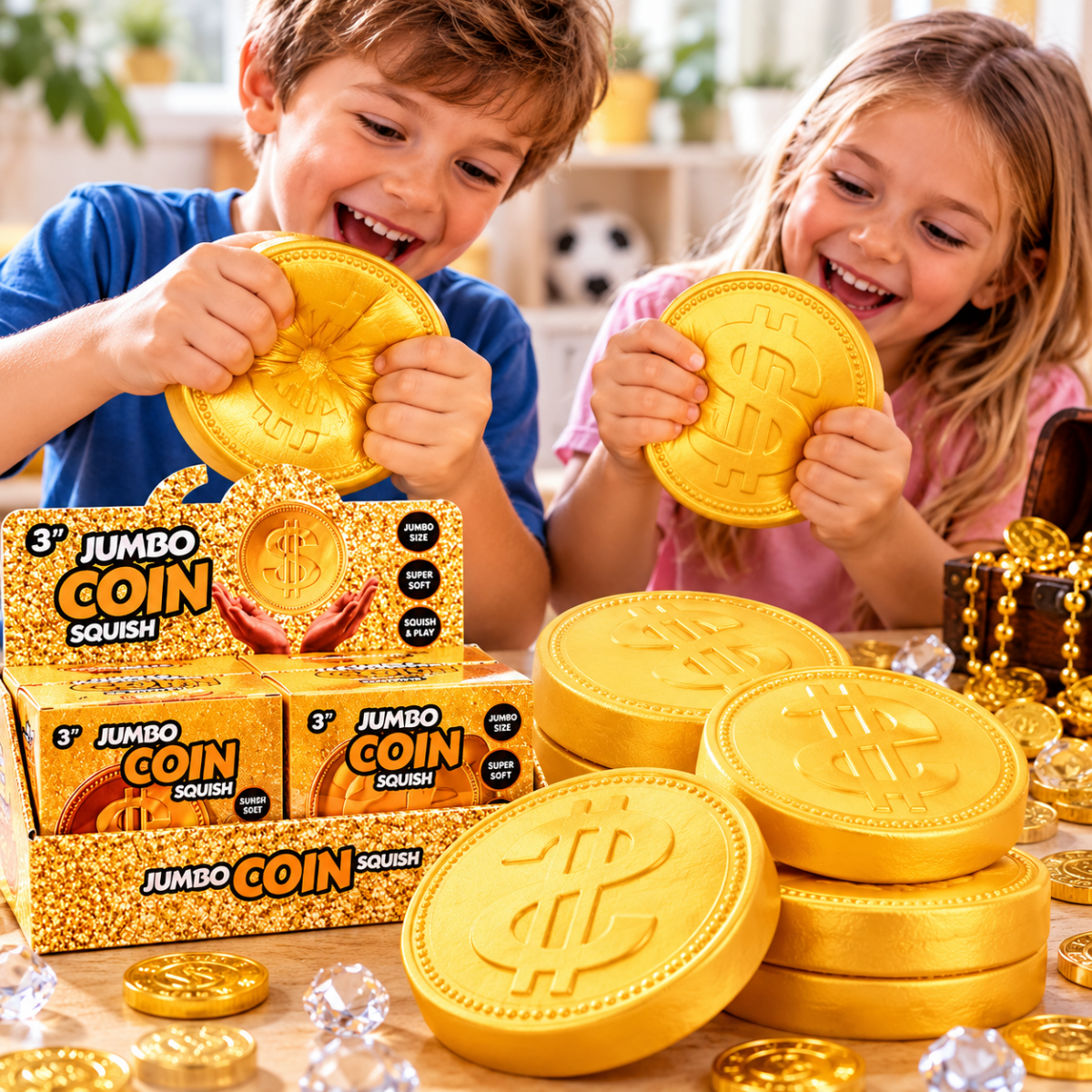 Squishy Jumbo Slow Rising Coin - The Chaos Emporium