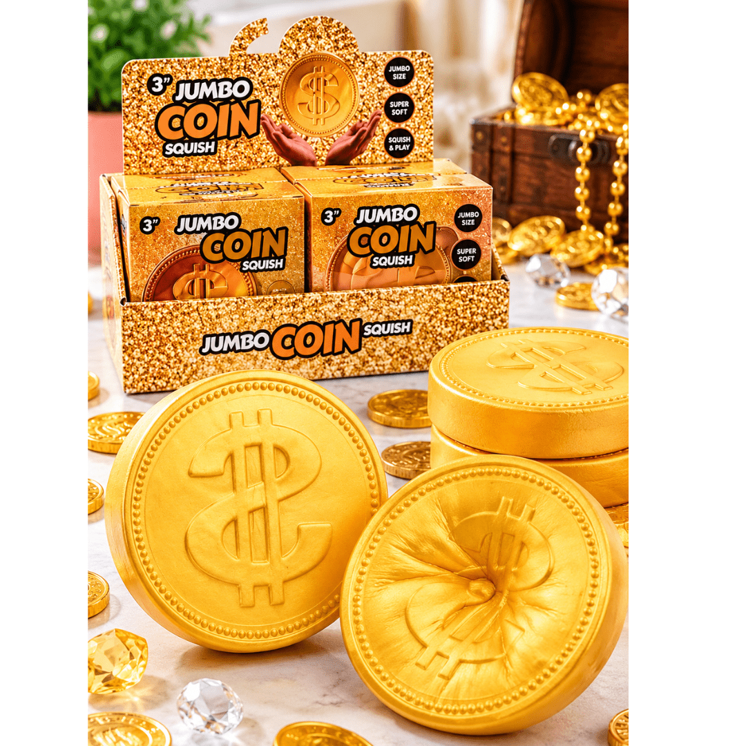Squishy Jumbo Slow Rising Coin - The Chaos Emporium