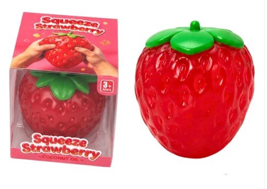 Squishy Sensory Vaseline Strawberry - The Chaos Emporium