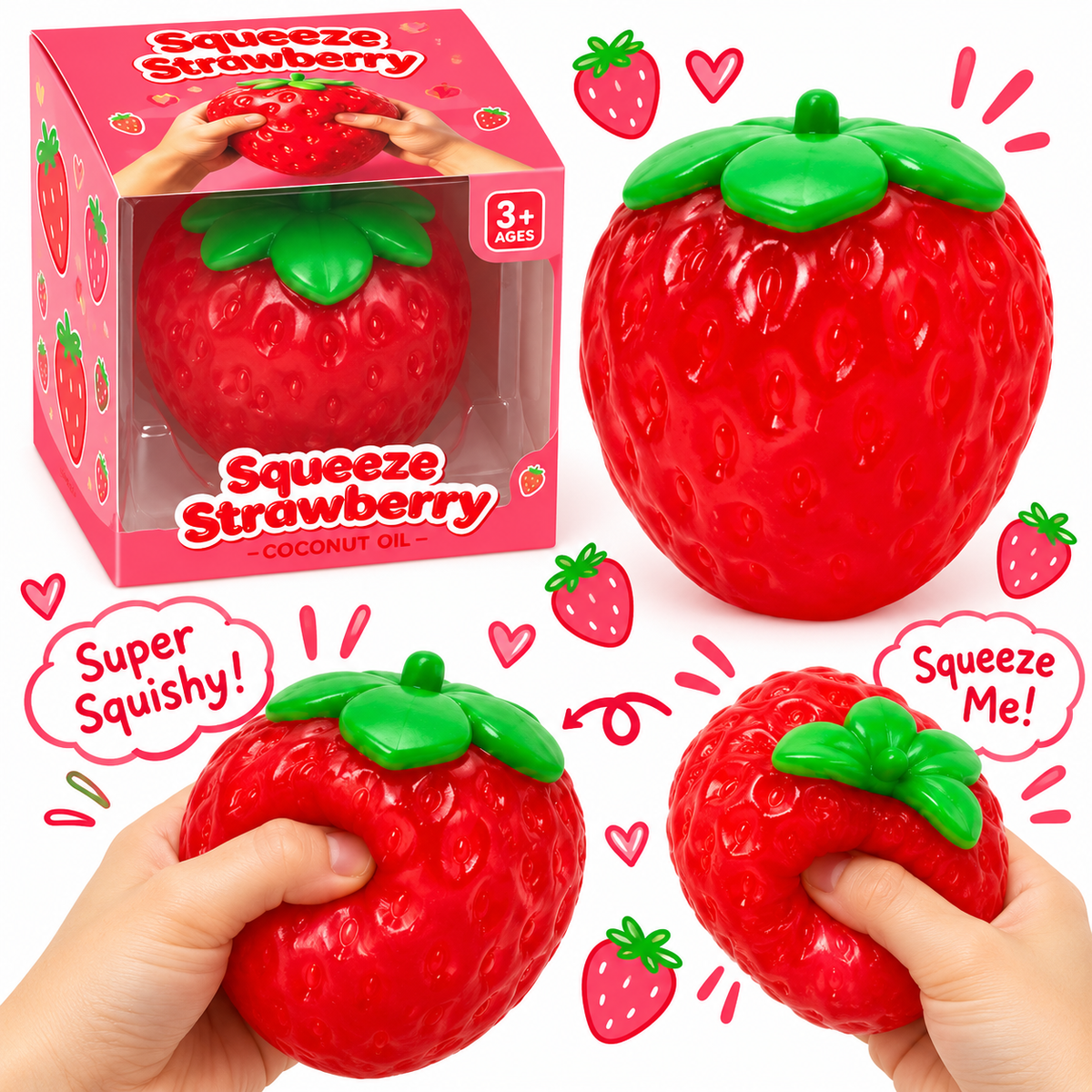 Squishy Sensory Vaseline Strawberry