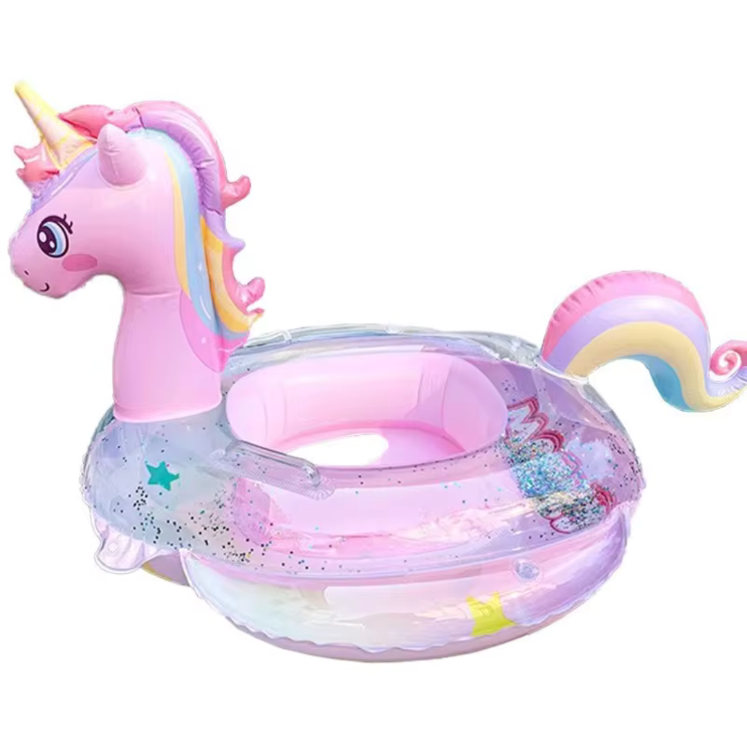 Inflatable Unicorn Glitter Pool Float (with seat)