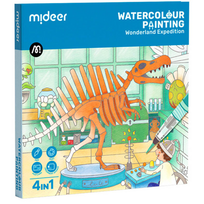 Watercolor Colour Painting Book - Wonderland Expedition