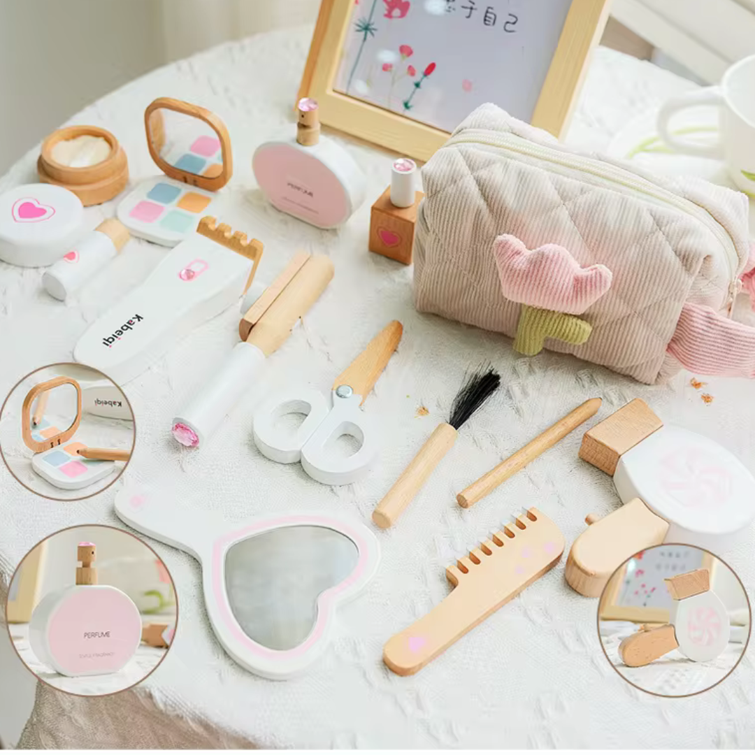 Children's Wooden Makeup Set - Mon Cheri Addition