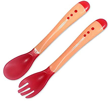 Infant Heat Sensitive Color - Change Spoon & Fork Set - The Chaos Emporium