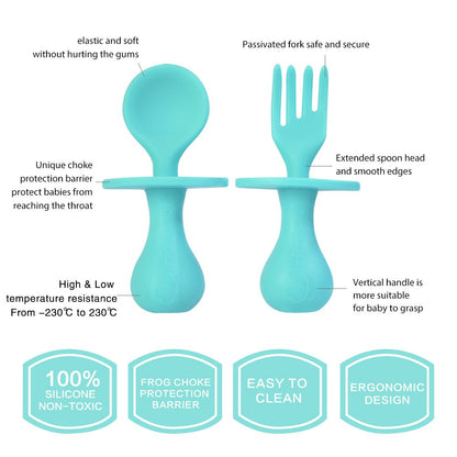 Self - Feeding Spoon & Fork Set - The Chaos Emporium