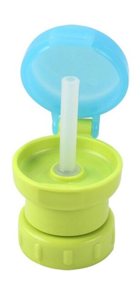 Bottle Cap Spout Adaptor With Silicone Straw